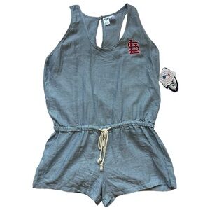 MLB St. Louis Cardinals Ladies Shorts Romper Size Large NWT